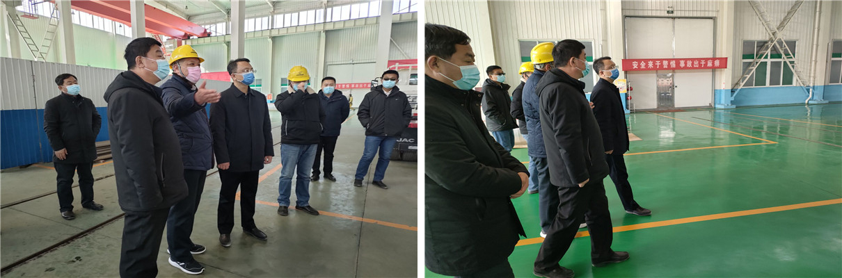 区领导到天盟公司视察车间安全设施 区领导到天盟公司视察车间安全设施